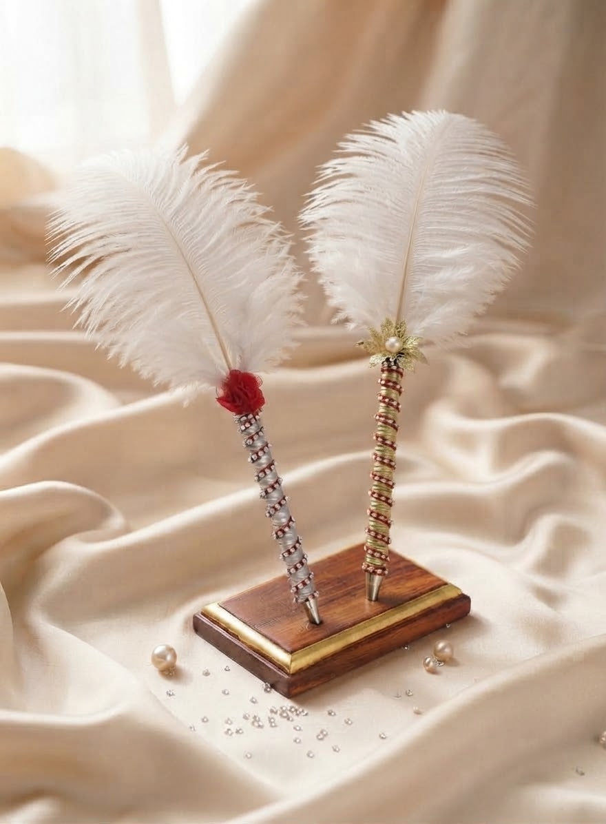 Traditional Nikkah Pen| Elegant Wedding Signing Pen